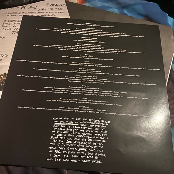 XXXTentacion “There Is No End” :: Splatter B&W LP Vinyl - Picture 5 of 8
